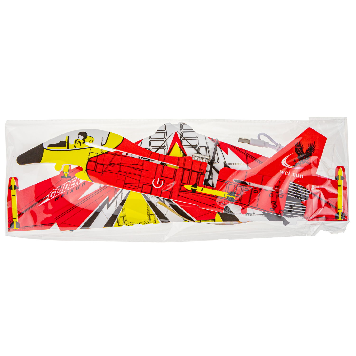 Летающий планер 1TOY трюковой истребитель