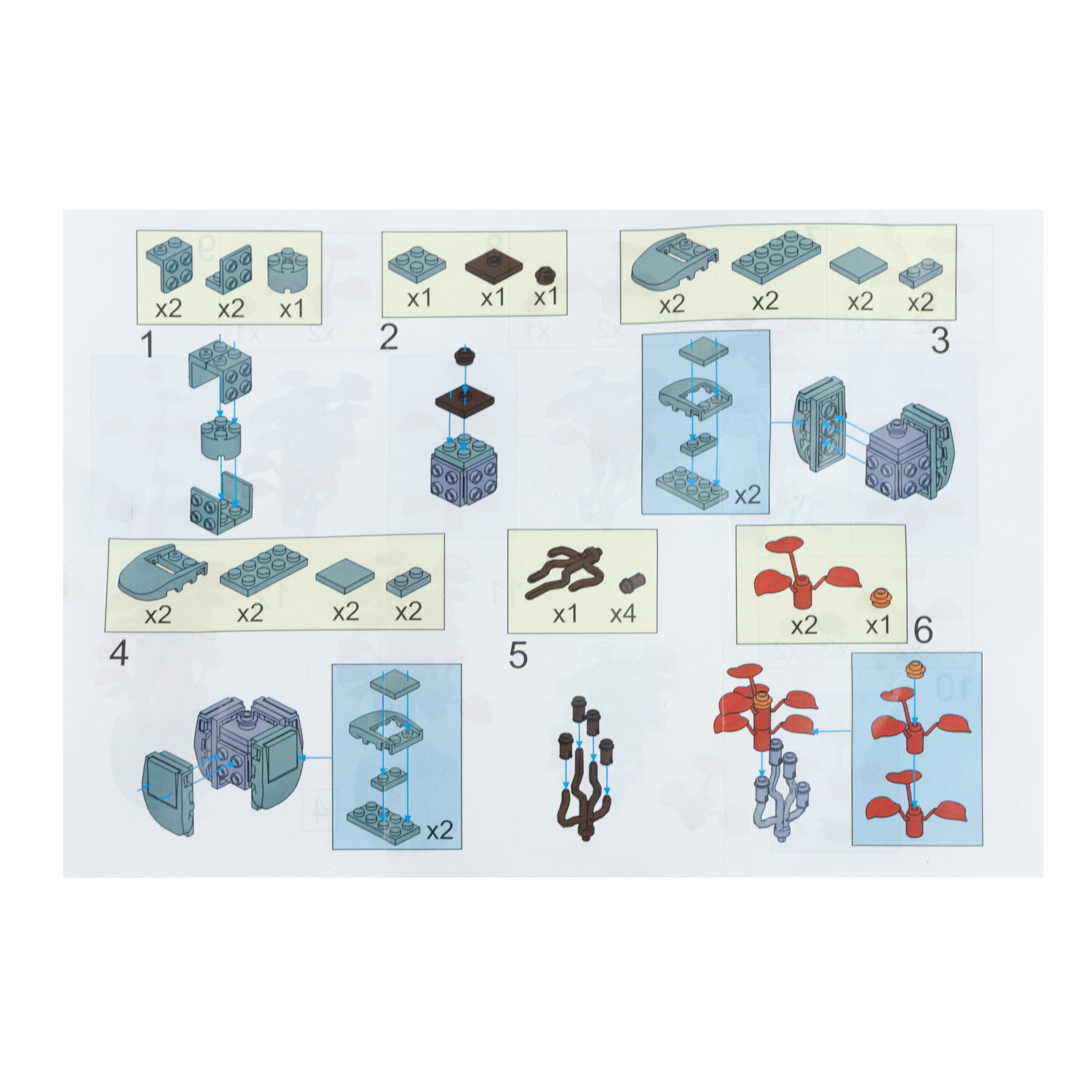 1TOY конструктор Blockformers "Цветы пустыни", 12 видов в ассортименте