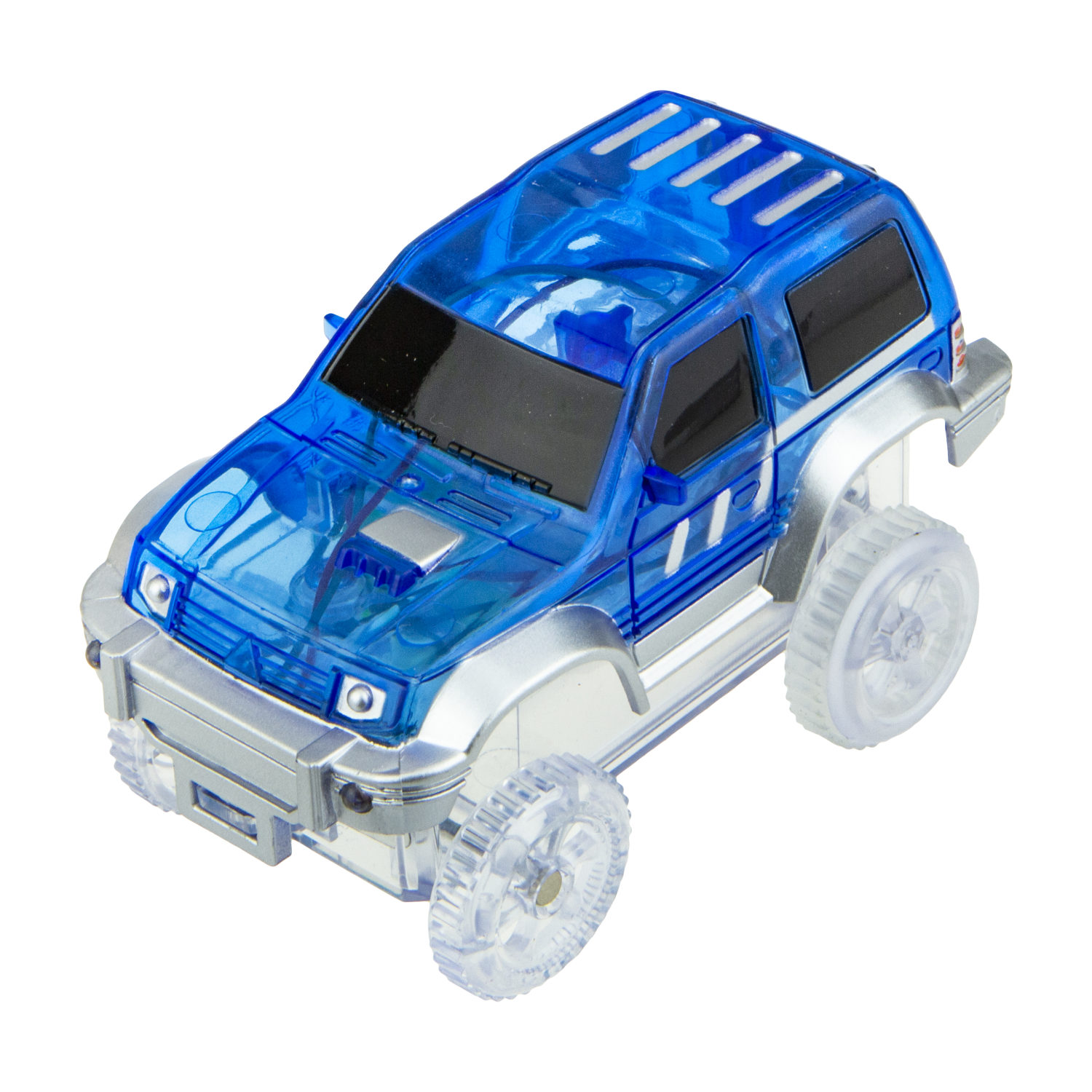 1toy гибкий трек синий кроссовер, с 3 ламп., на блист.,15,5*18см