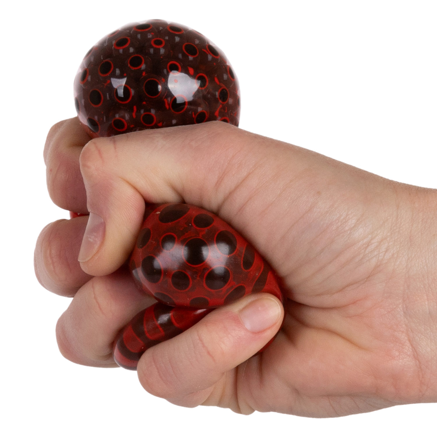 Антистресс с шариками внутри 1TOY Крутой замес Паучий глаз, 4 цвета в ассортименте, 6 см