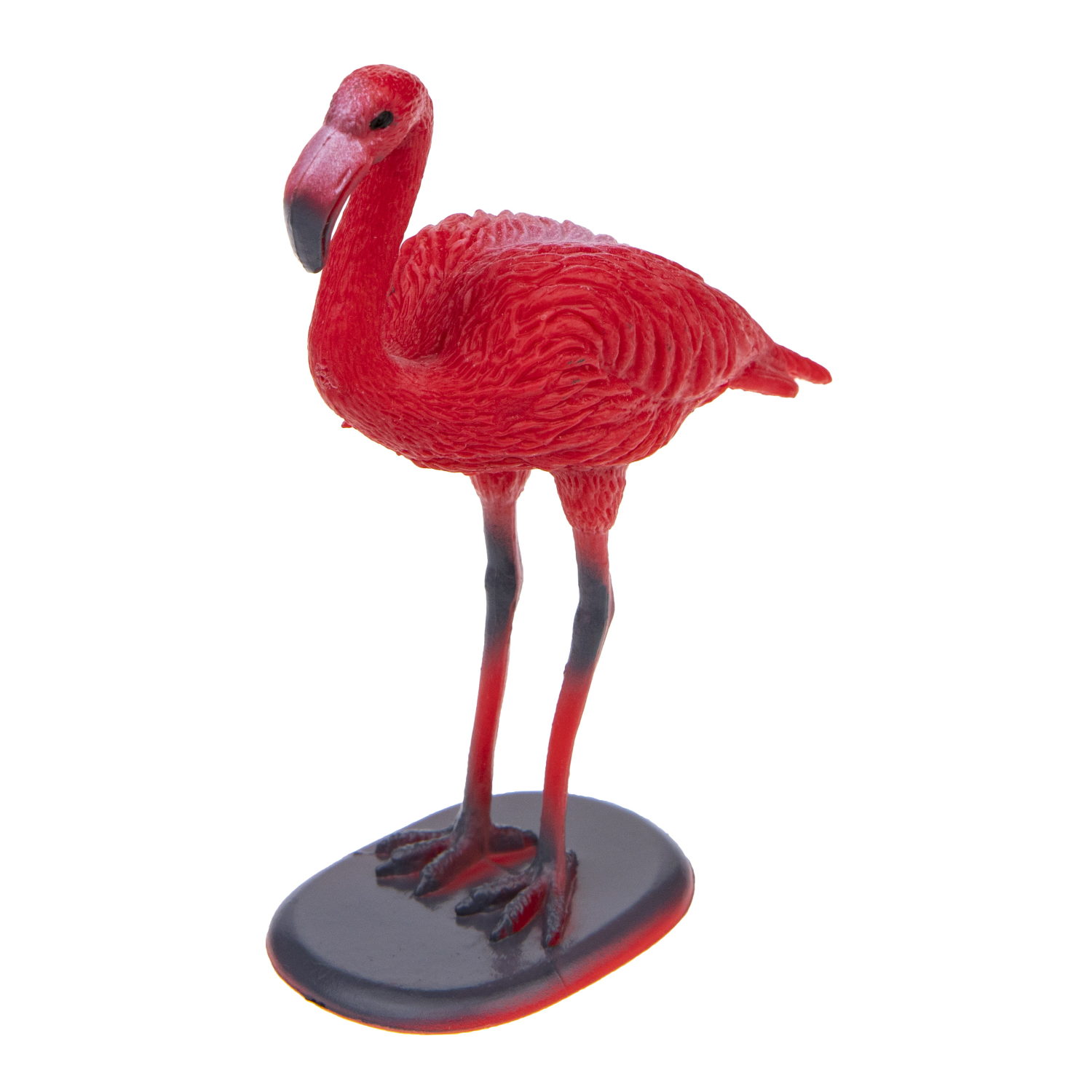 Игровой набор 1TOY "В мире животных", фигурки диких животных Африки: фламинго, страус, обезьяна, гиена, орикс, 10 шт., 17 см.