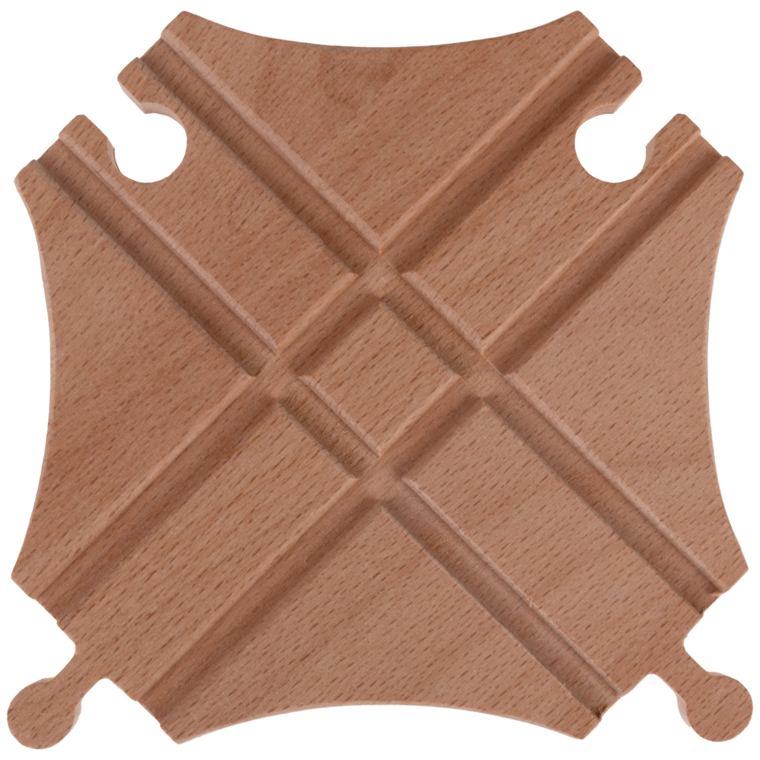 Рельсы для деревянной железной дороги 1TOY Goodok базовые с развилками и тупиками, 11 шт.