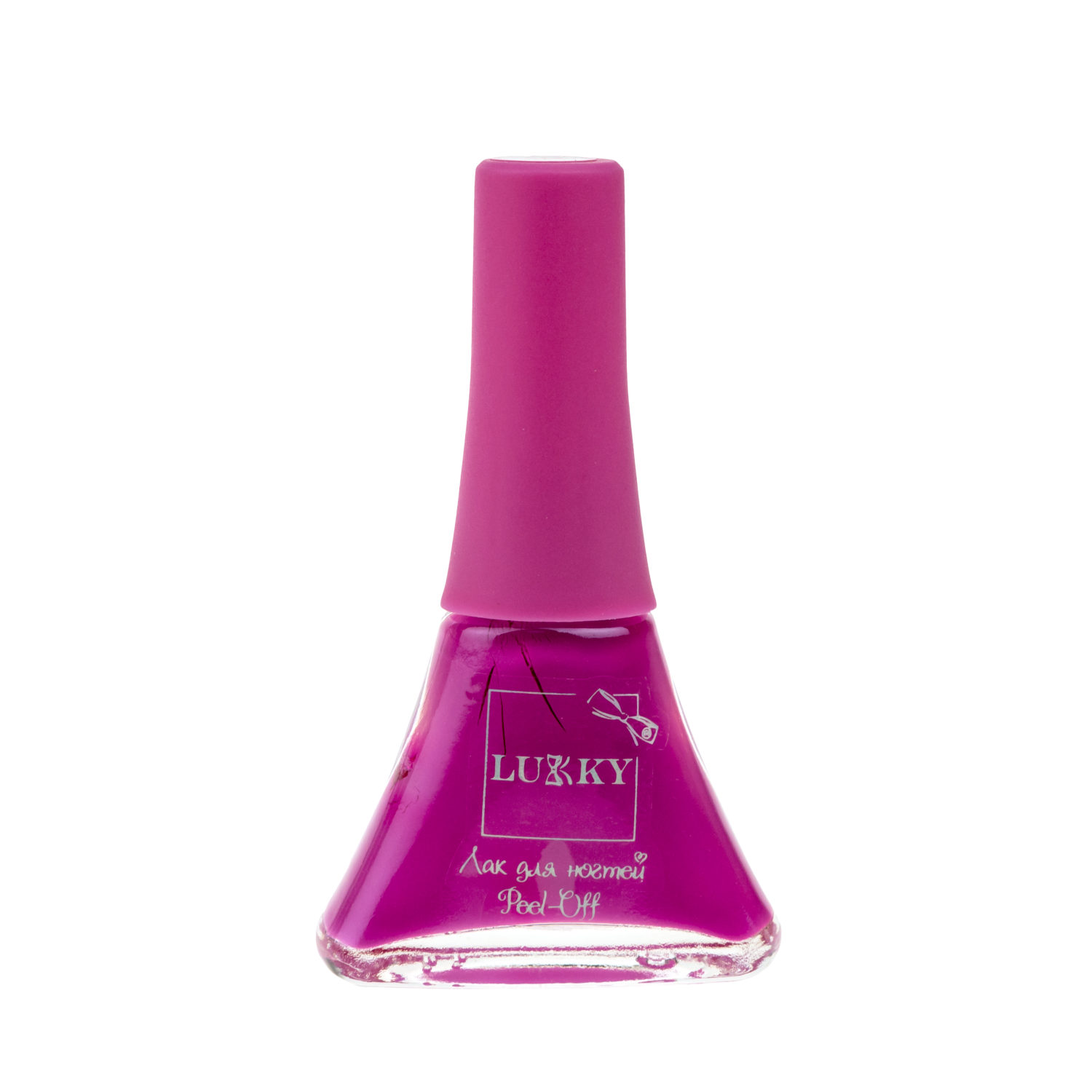 Набор для маникюра детский LUKKY Нэйл-Дизайн #3 Сердечко: лак для ногтейна водной основе пастельно-розовый и стразы-наклейки