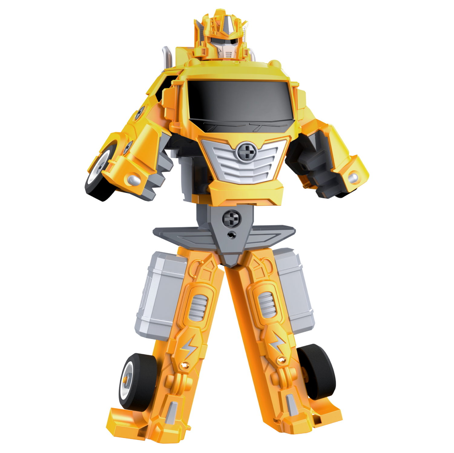 Парковка-грузовик трансформер 1TOY Транспаркинг Строительная бригада, 37,5х21х13 см