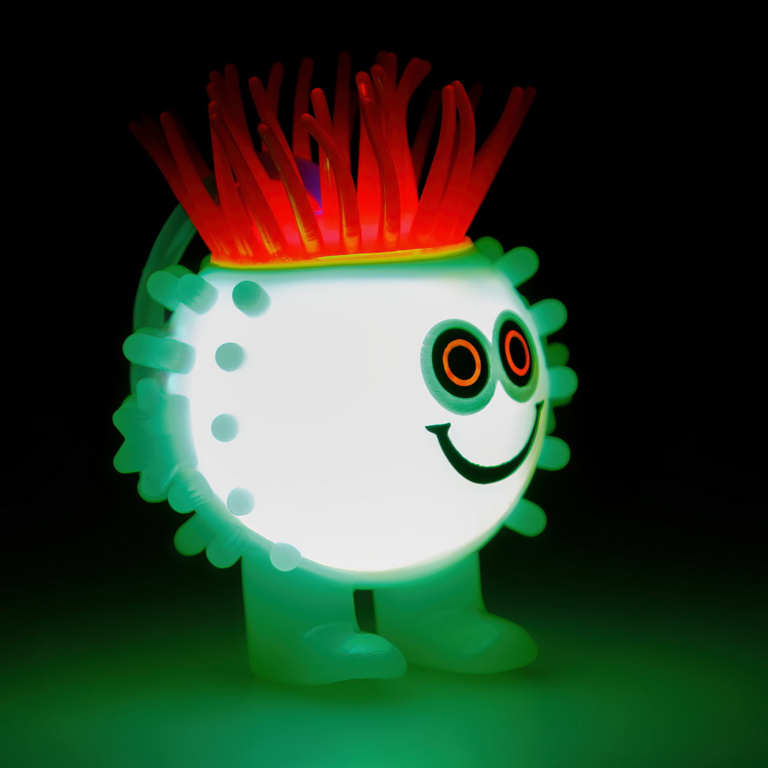 Светящаяся антистресс-игрушка для рук 1TOY Йо-Ёжик Тролль, для детей и взрослых, 4 вида в ассортименте