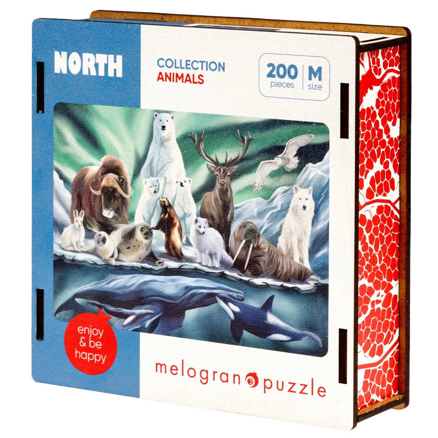 Деревянные пазлы Collection Animals Животные Севера, 80 деталей