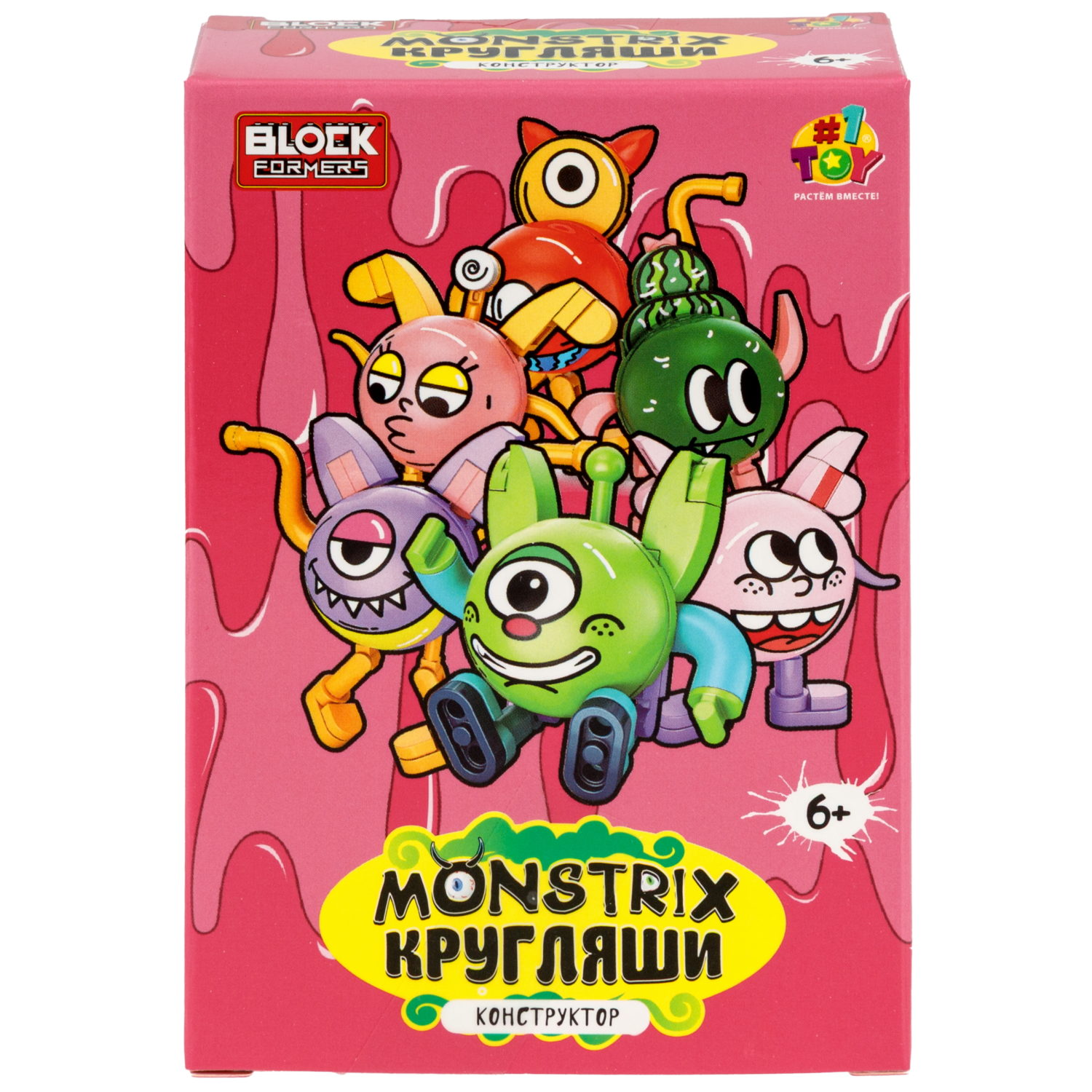 Конструктор 1TOY Blockformers Monstrix: Кругляши, 12 видов