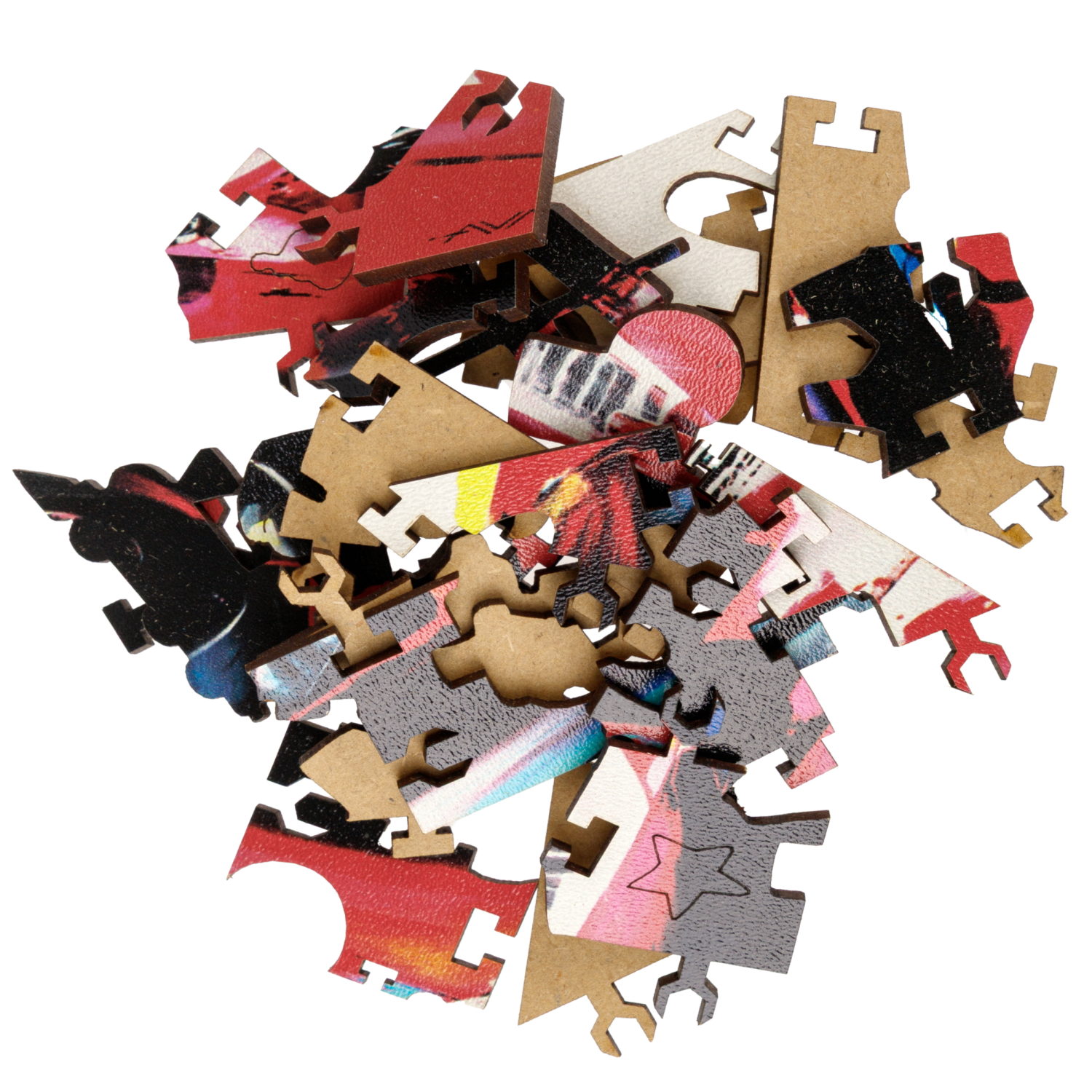 Деревянные пазлы CollectionTransport Спортивный авто красный, 50 деталей, 20х13,9 см