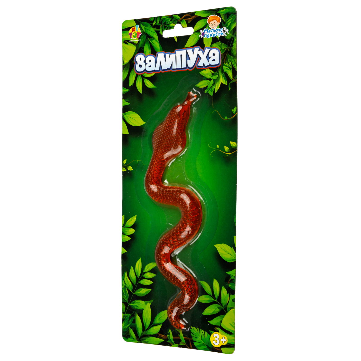Жмяка липучая 1TOY Залипуха Змея, лизун