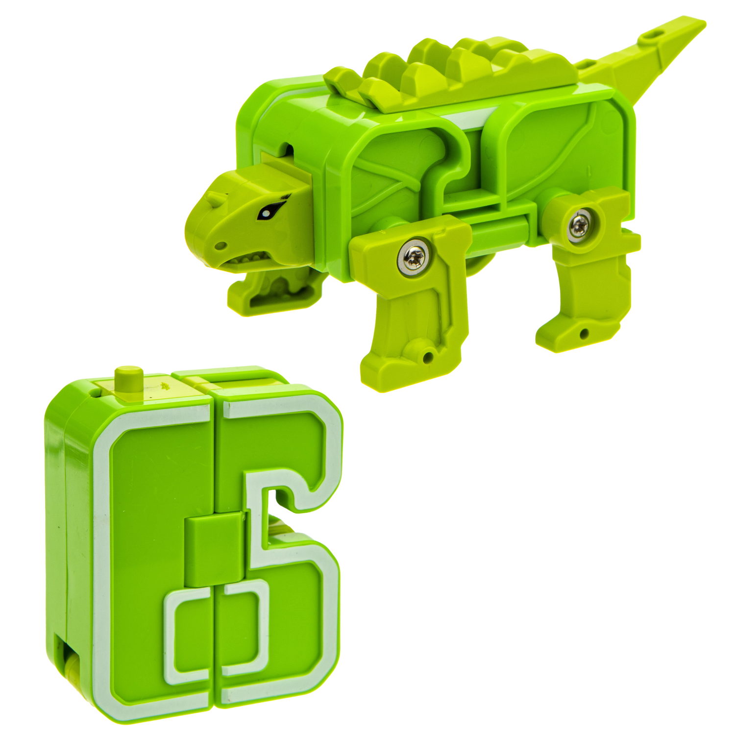 Трансботы 1TOY Цифрозавр, цифры-трансформеры, динозавр, 6 Сикстозавр