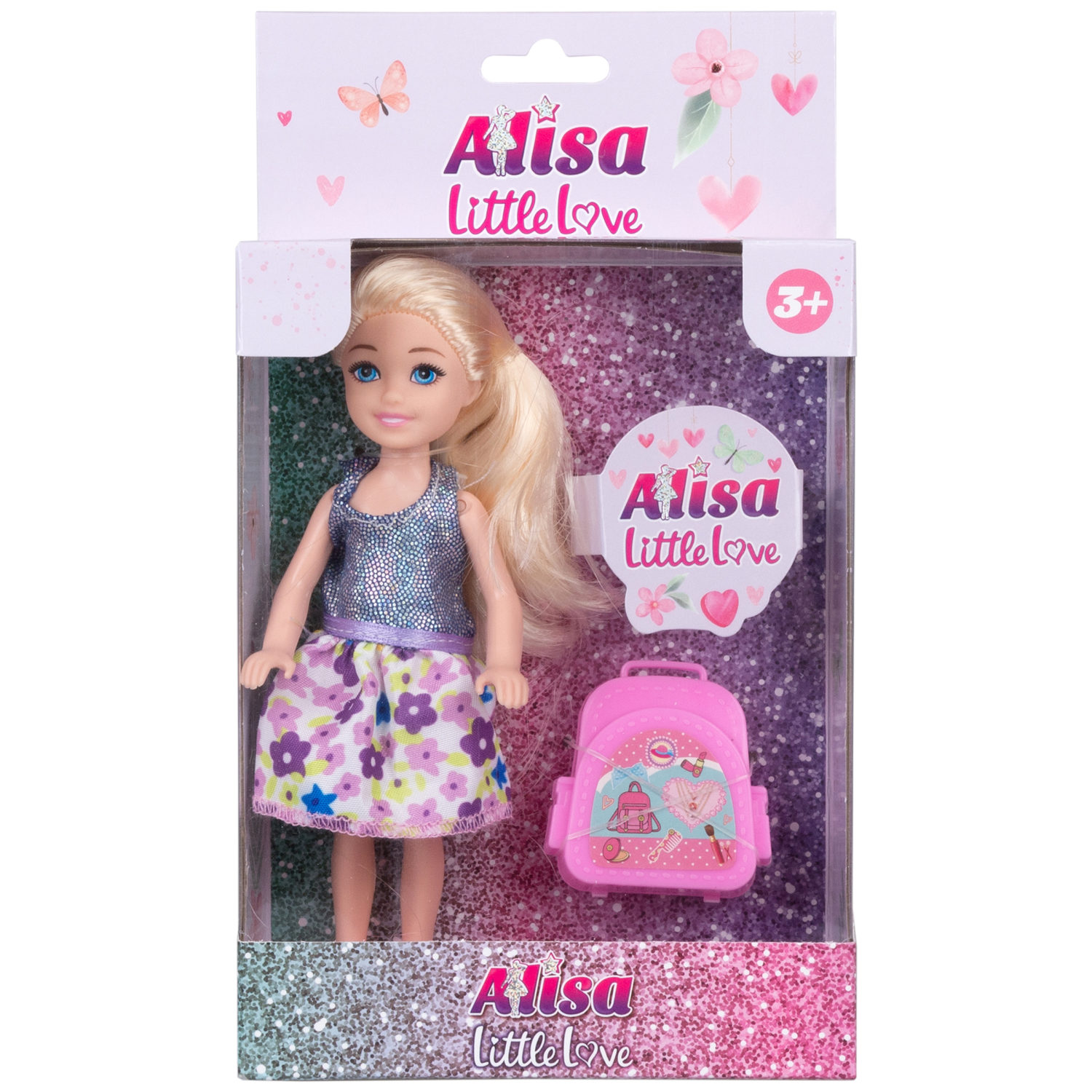 Кукла Alisa Little Love 15,2 см, блондинка, с портфелем