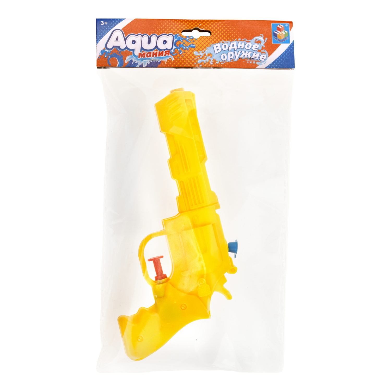 1TOY Аквамания водное оружие револьвер, 17*3*8,5 см, 3 цвета в ассортименте