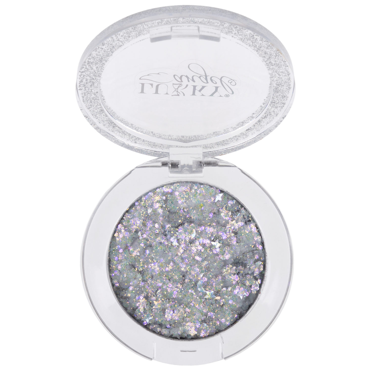 Гель-тени для век детские Lukky Angel, цвет сиреневый, эффект хамелеон, с блёстками и голографическими звёздочками, 1,7 г