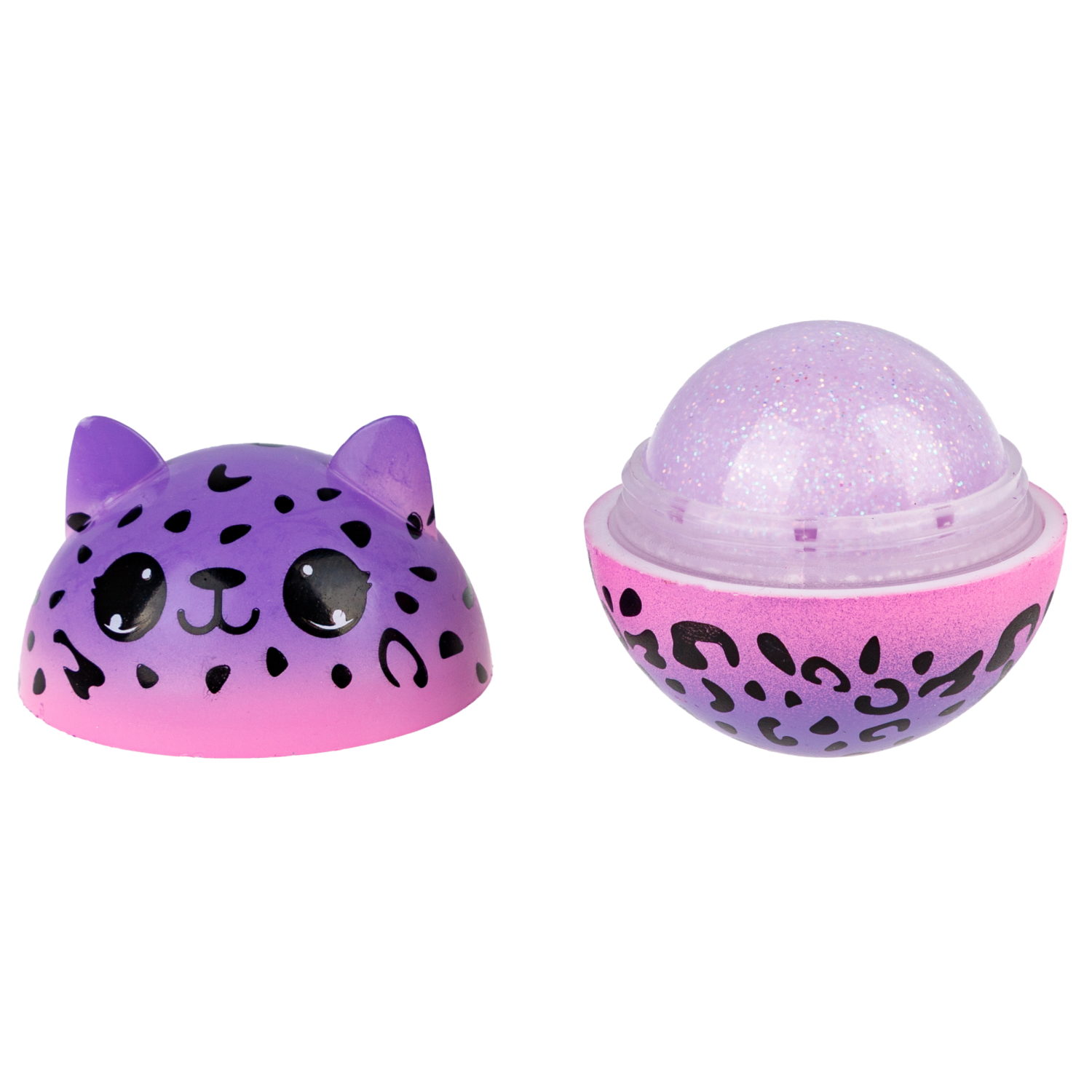 Бальзам для губ с блёстками Lukky Angel «Сиреневая дымка»,с ароматом клубничного мороженого, 6 г