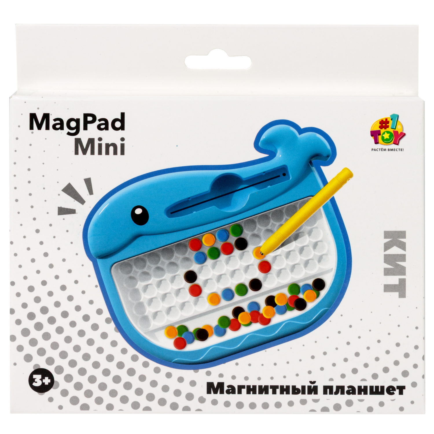 Магнитный планшет 1TOY Кит, 15,5х12,2х1,4 см