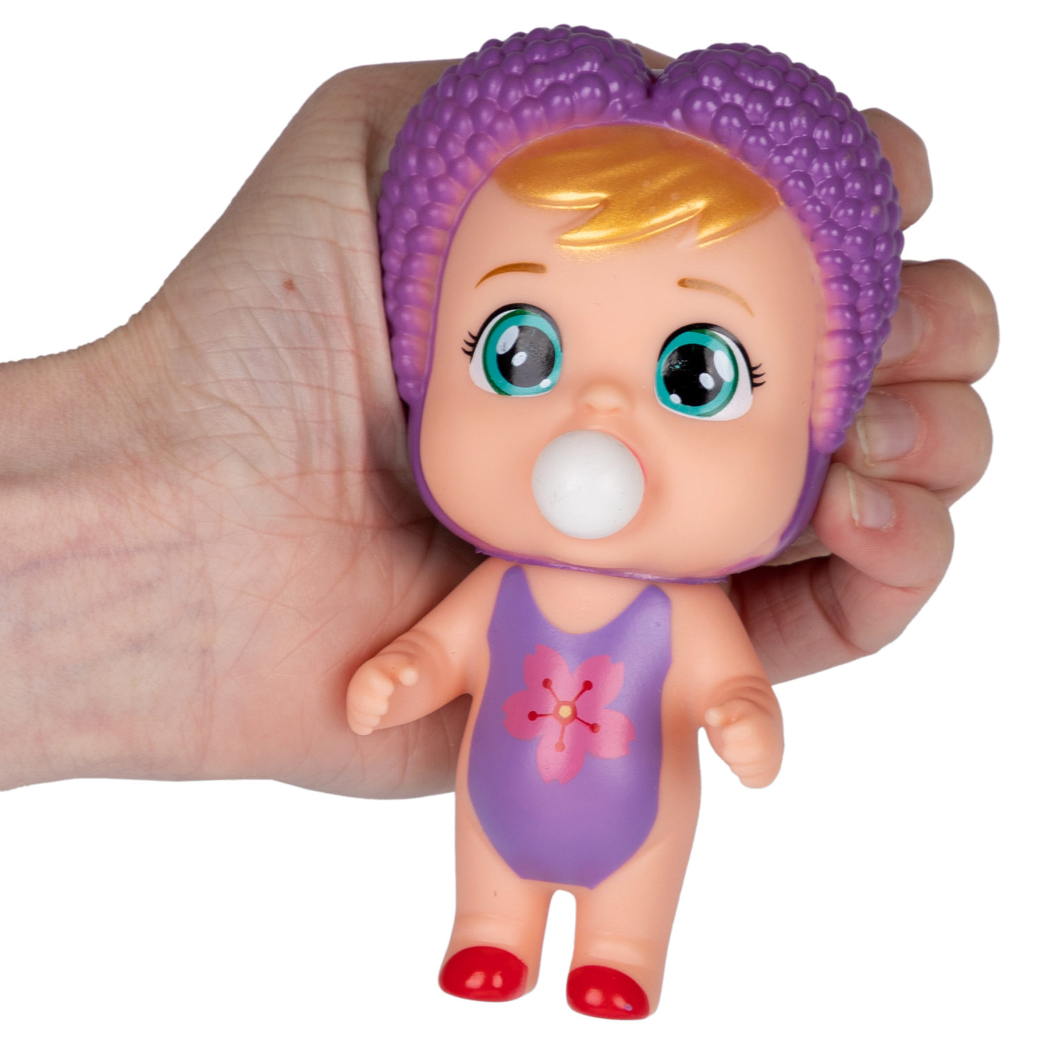 1YOY Bubble Gum-антистресс "Куклы", 6 видов в ассортименте, 7х13 см