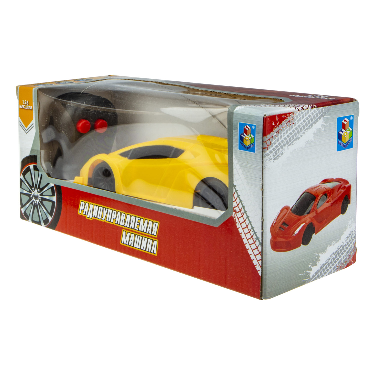 Машинка 1TOY "Спортавто" машина на р/у, желтая