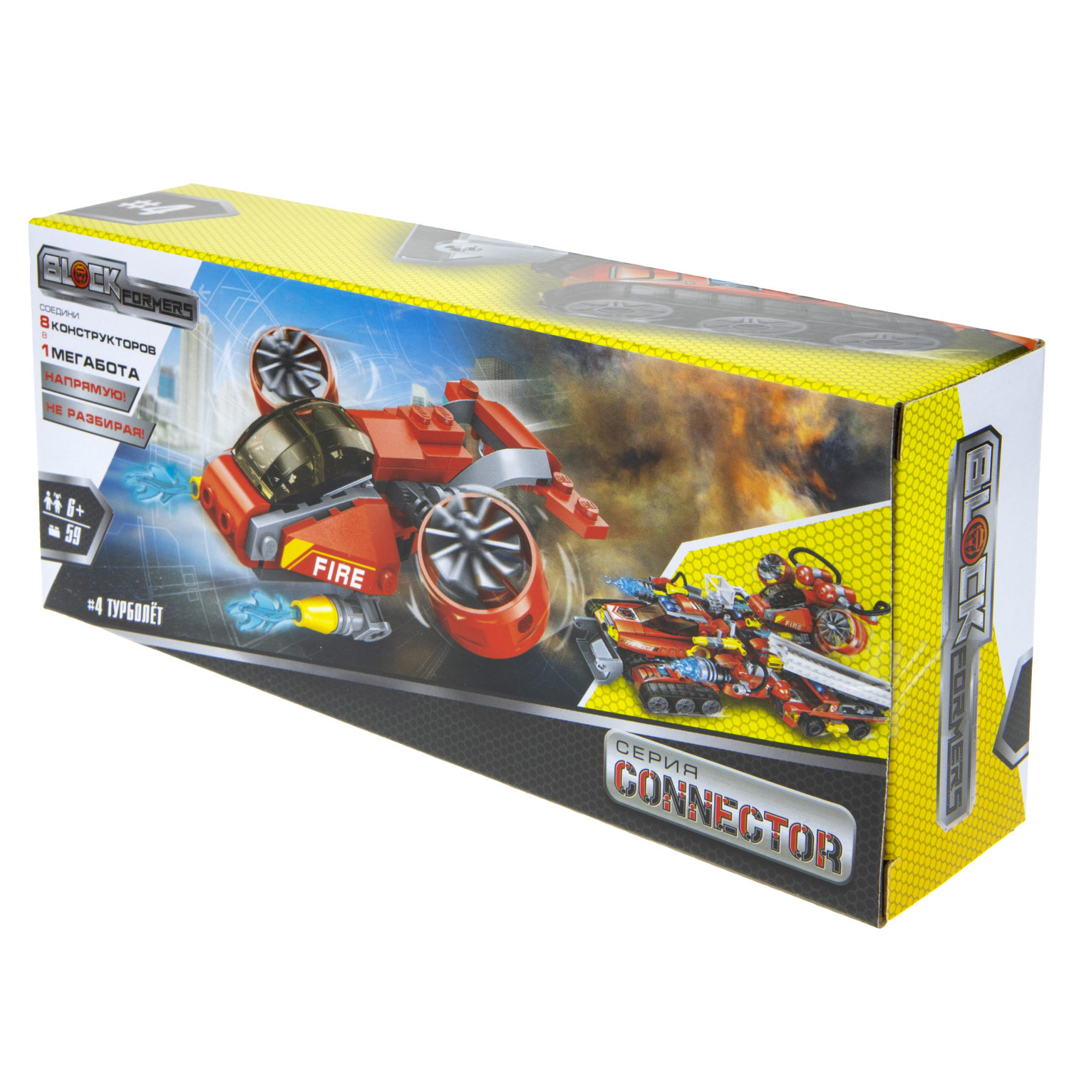 Конструктор  Трансформер BLOCKFORMERS конструктор "Трансфайертрак" Cерия CONNECTOR, 8 видов на выбор