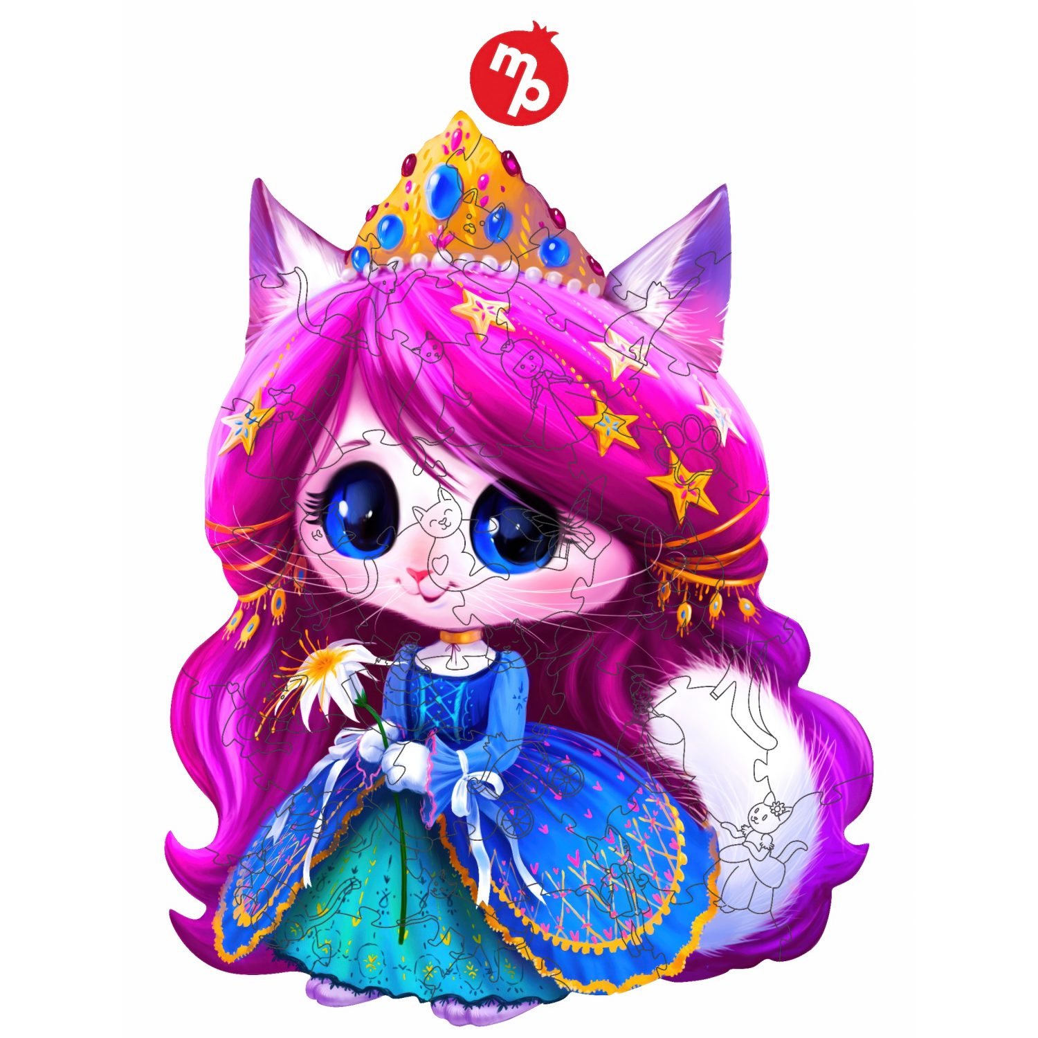 Пазлы Collection Animals Принцесса Кэйти, 60 деталей