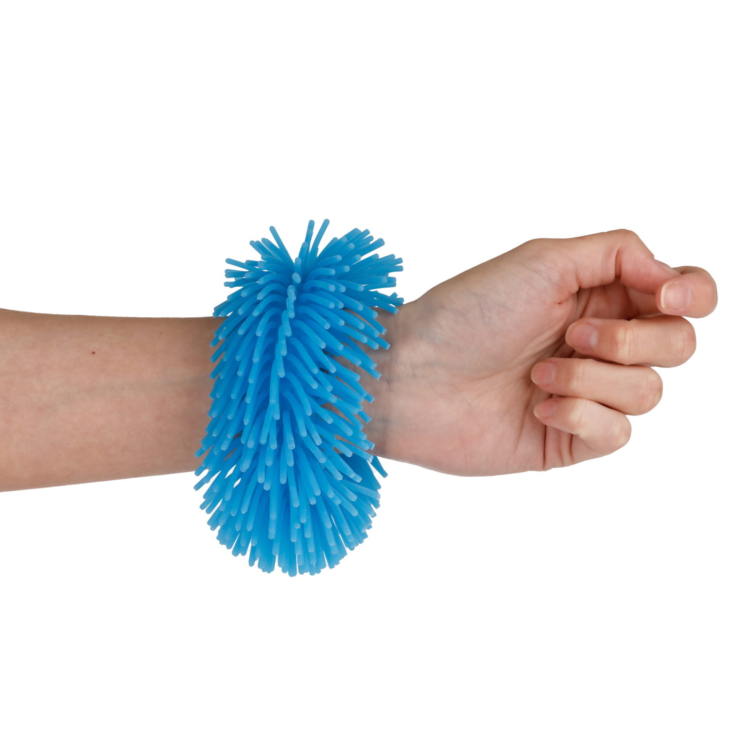 1TOY эластичный браслет-антистресс ЛАПША, однотонный, синий