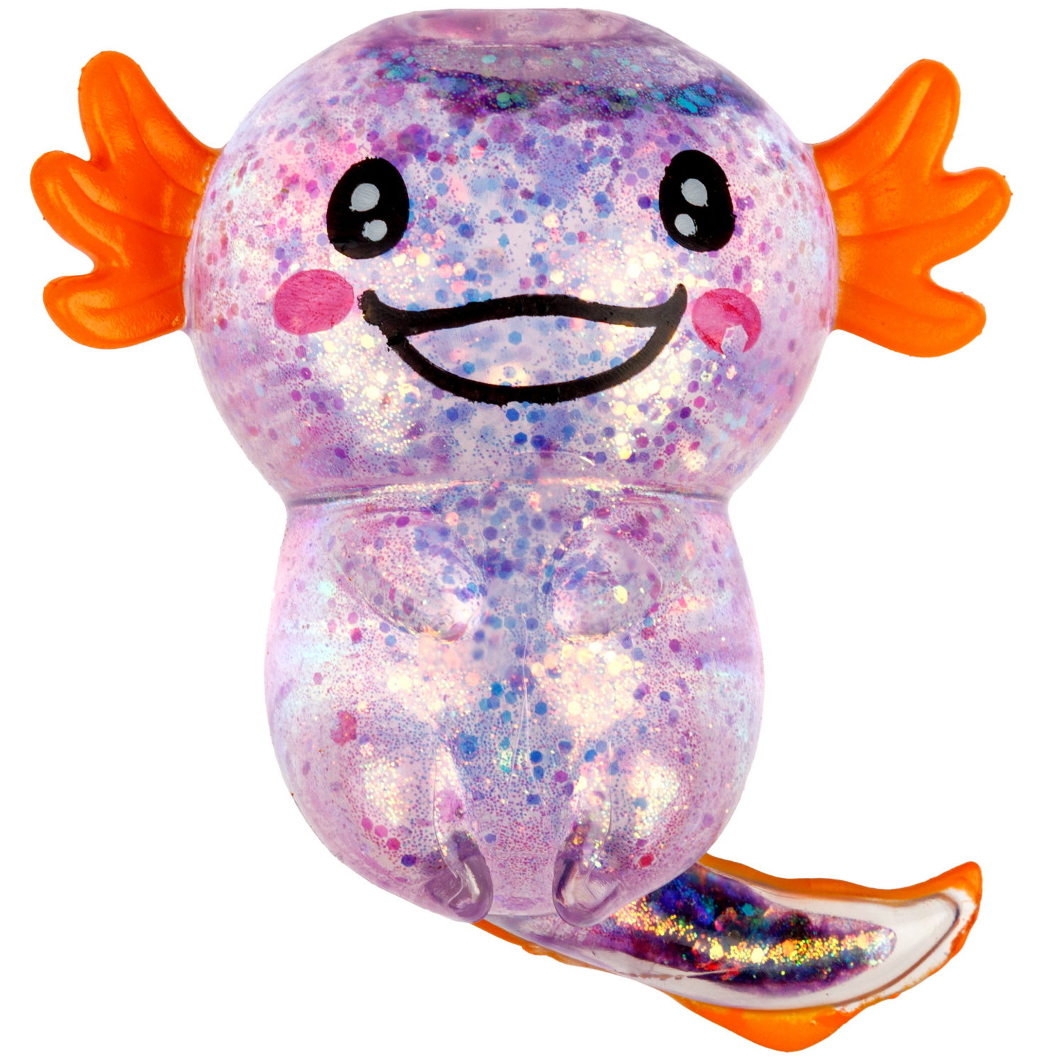 Антистресс-игрушка 1TOY Крутой замес Супергель аксолотль, 11х9х5 см