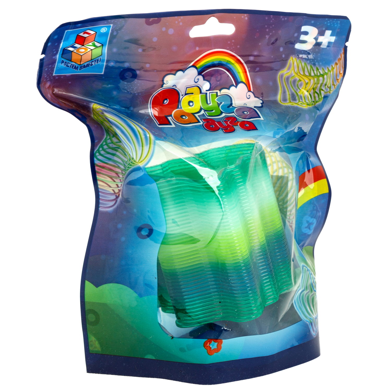 Пружинка радуга 1TOY «Радуга-дуга», 4 вида в ассортименте