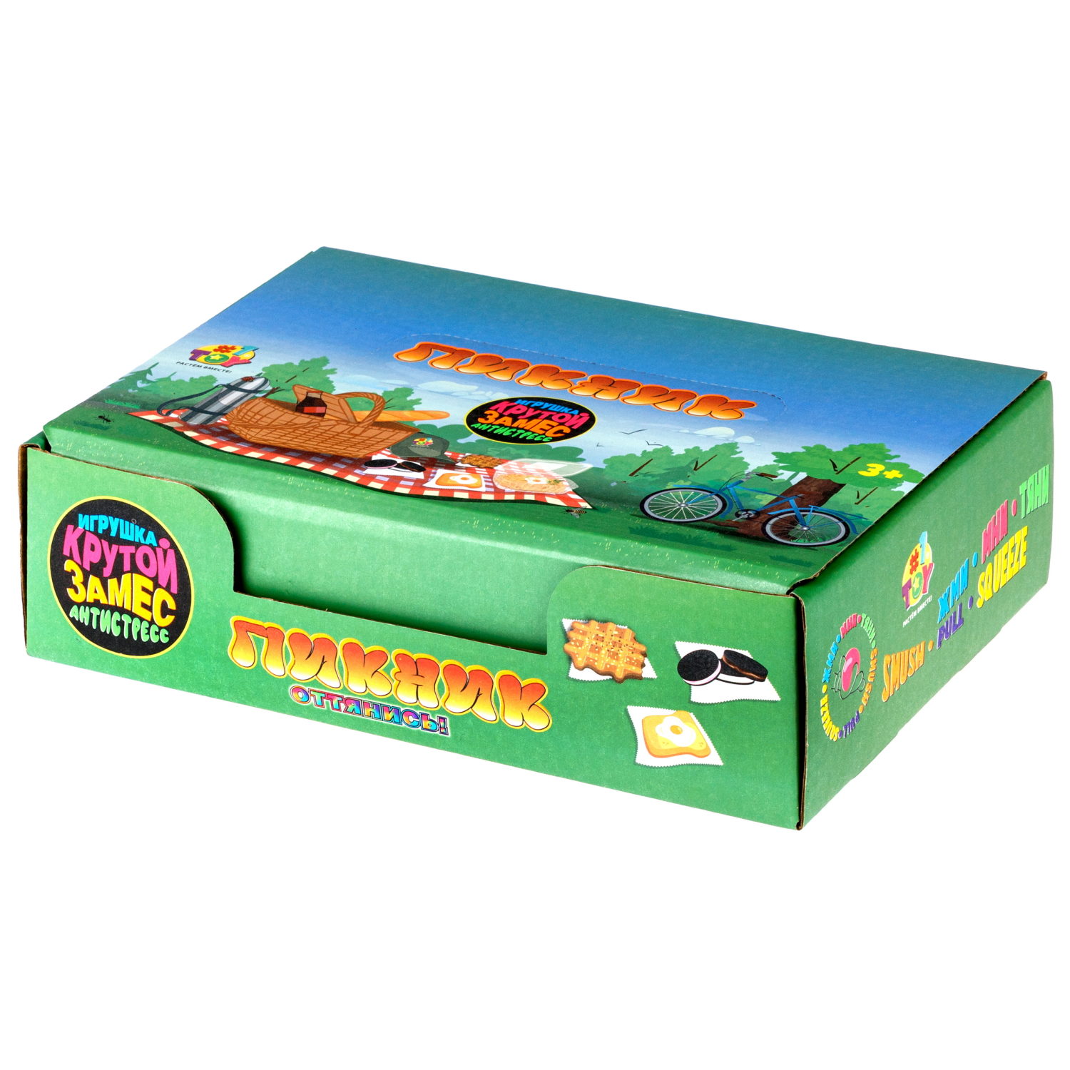 1toy Крутой замес Пикник тост с яичницой, в пак 13*13см, 8 шт в дб