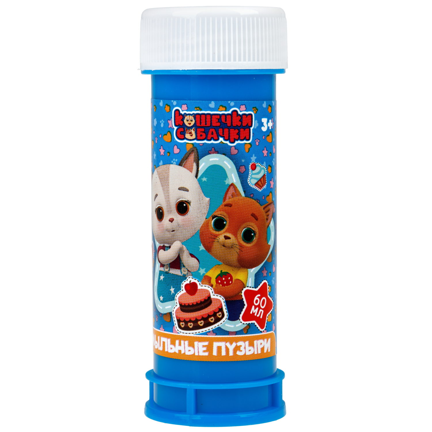 Мыльные пузыри 1TOY Кошечки-собачки, 60 мл