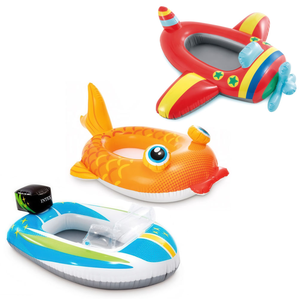 Лодка детская надувная Intex Pool Cruisers Самолет, 3-6 лет