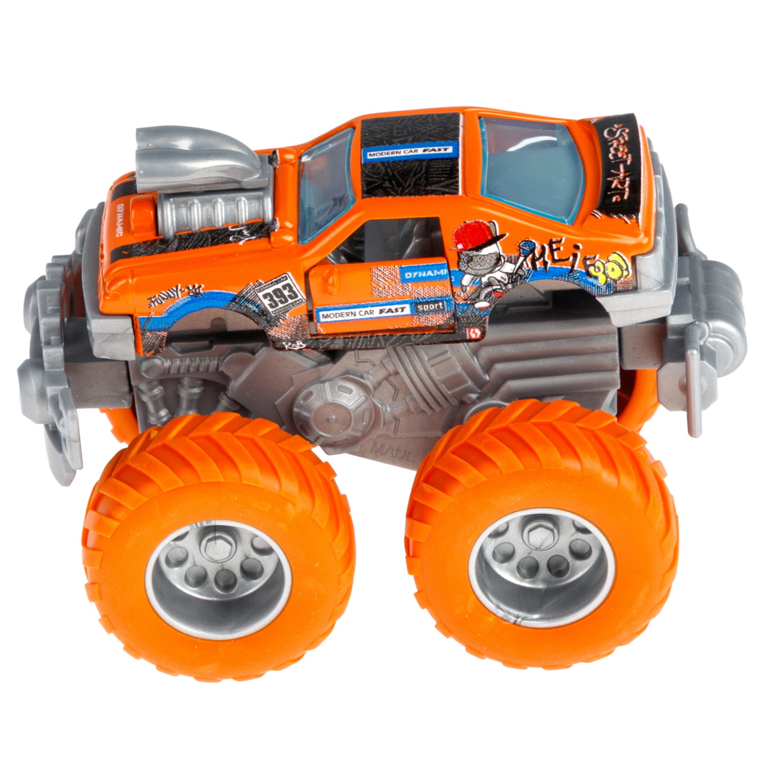 Машинка игрушечная 1TOY Драйв Монстр-трак Классика, инерционный, 8,5 см, цвет в ассортименте