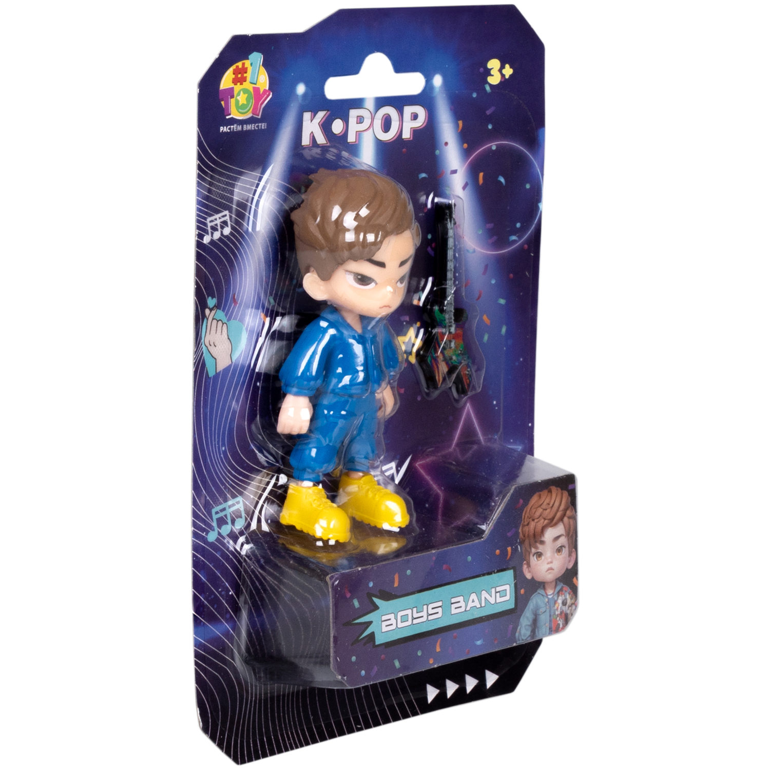 Кукла для девочки 1TOY K-POP Boys band с музыкальными инструментами, маленькая фигурка аниме 