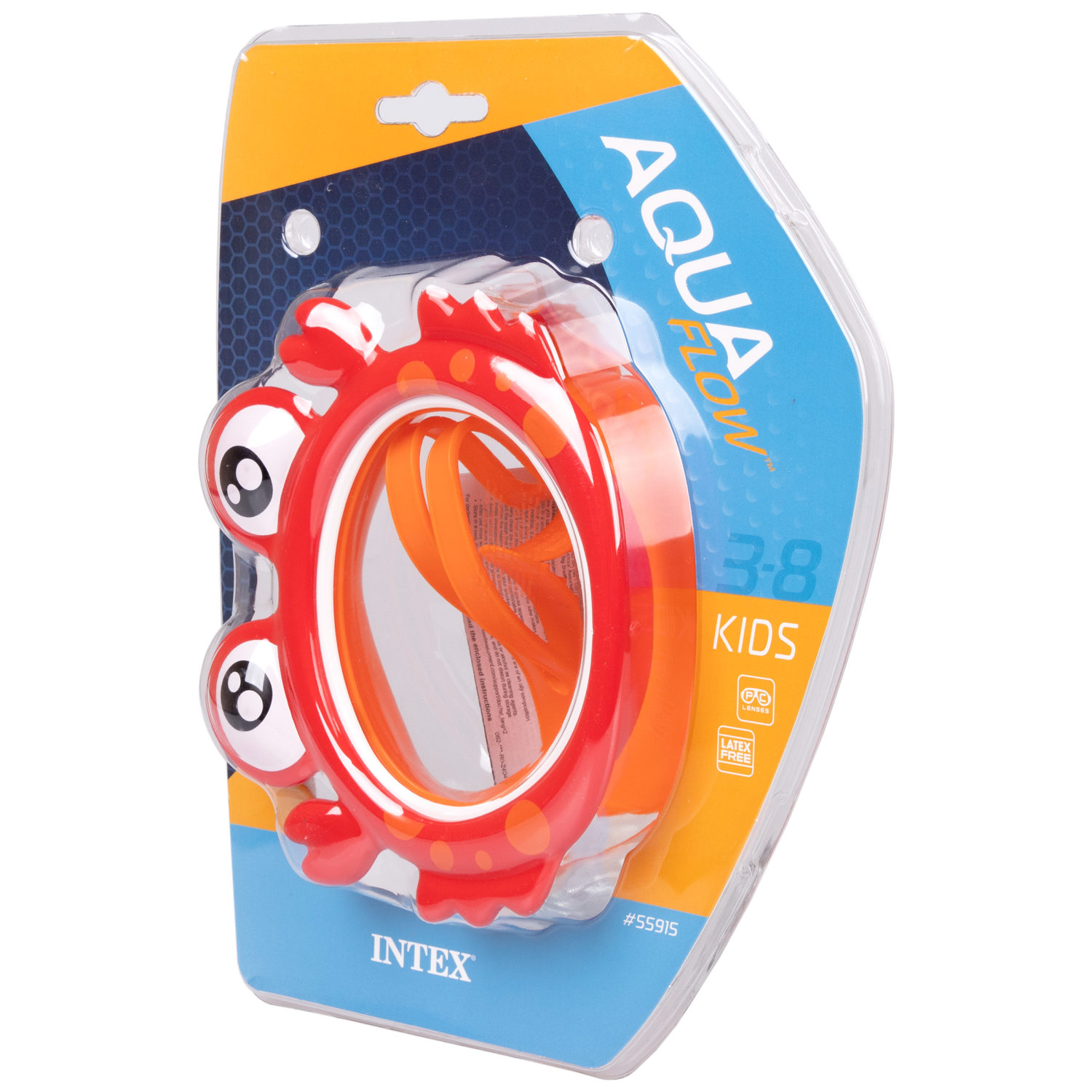 Очки-маска для плавания детская Intex Интекс Краб, 3-8 лет