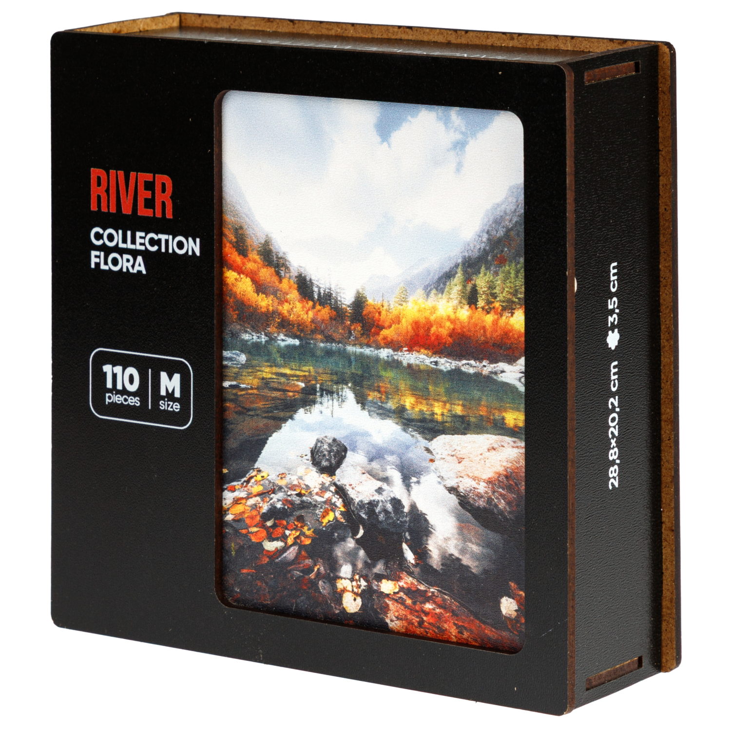 Деревянные пазлы Collection Flora Горная река, 110 деталей