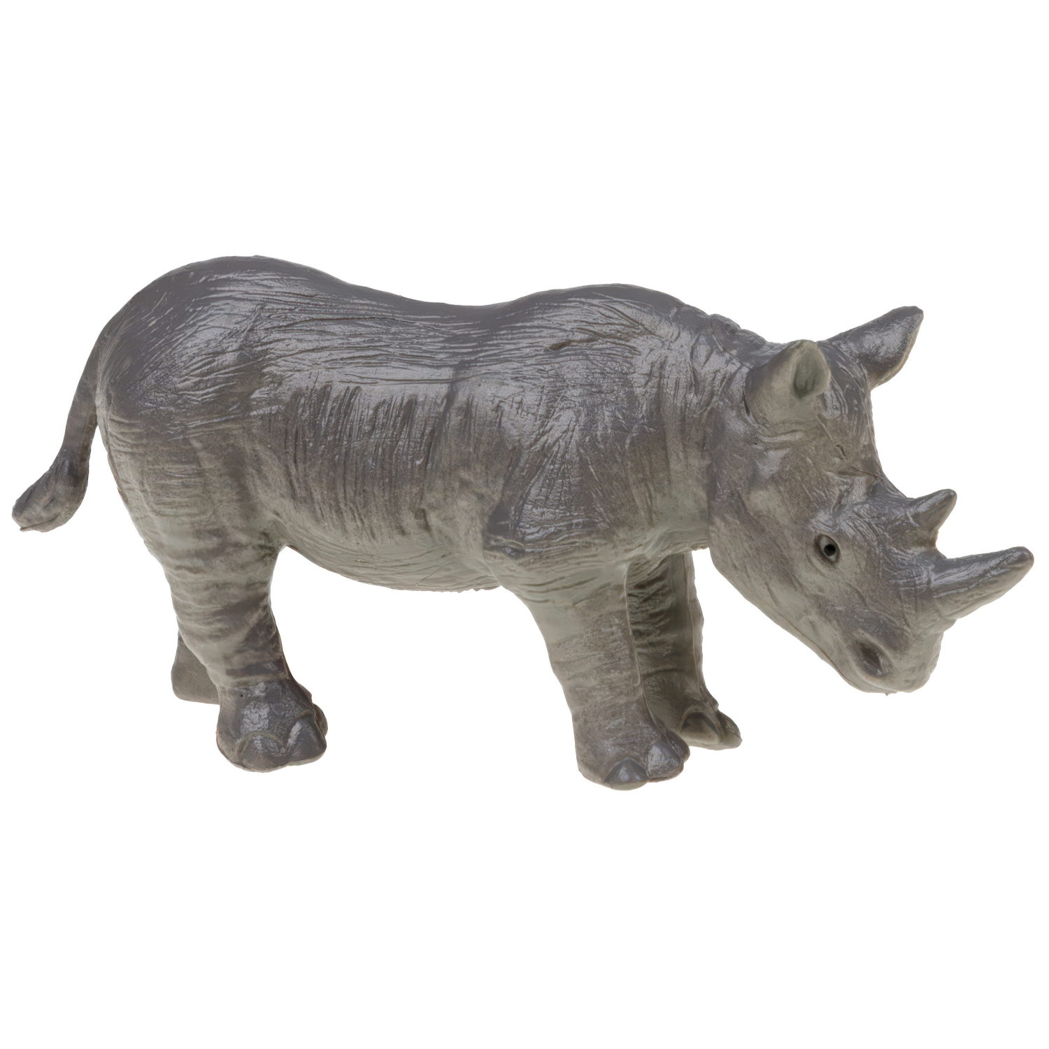 Игровой набор 1TOY "В мире животных", фигурки диких животных Африки: фламинго, страус, обезьяна, гиена, орикс, 10 шт.