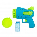 1toy Мы-шарики! игрушка для пуск. мыл. пуз. на бат. Бластер, свет. эфф., 60 мл, блистер, бирюзовый