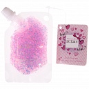 Lukky Love Collection карманные гель-блёстки д.лица,тела,волос Think Pink,цвет розовый с ароматом земляники,40 мл
