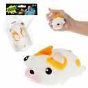 1toy Жмяка, "Собаки" 8х6 см, белая с жёлтыми пятнами