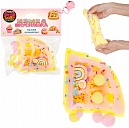 1toy Крутой замес Няшка-вкусняшка вафля бельгийская с посыпками и блестками, в пак 13*13см, с розовой глазурью и радугой