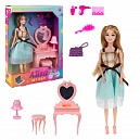 Alisa My Day. Набор с куклой, с туалетным столиком, в комплекте с акс., в кор. 26х6х32 см