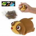 1toy Жмяка, "Собаки" 8х6 см, коричневая