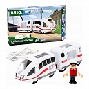 Поезд пассажирский BRIO, на батарейках