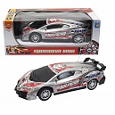1toy Спортавто Машина на р/у, масштаб 1:24, 27 МГц,20 см, крас, сер, жёлт. 2 канала, на батарейках, свет.