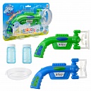 1toy Мы-шарики! игрушка для пуск. мыл. пуз. на бат. бластер, свет, 2*50 мл, лоток, блистер