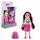 Alisa Little Love. Кукла 14,4 см (брюнет., с портфелем), в кор. 11,5х4,7х19,8 см