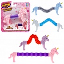 1TOY Крутой растяг единорог 10*2см, 4 цв.в асс., блистер 15*16см