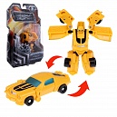 1toy Звёздный защитник, робот-трансформер 9 см, собирается в спорт,автомобиль, блистер