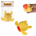 1Toy Жмяка "Выскочка. Черепаха" 9х6,5х6,5 см, жёлтая