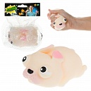 1toy Жмяка, "Собаки" 8х6 см, светло-коричневая