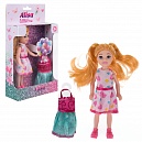 Alisa Little Love. Кукла 14,4 см (блонд. с двумя хвост., с платьем), в кор. 11,5х4,7х19,8 см