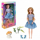 Alisa Weekend. Кукла в голуб. платье с аксес., в кор. 18х6х32 см